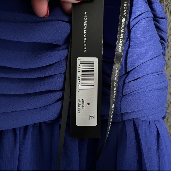 Blue Violet Sleeveless Cocktail / Special Occasion Dress, New with Tags, Size 6 - Picture 5 of 9
